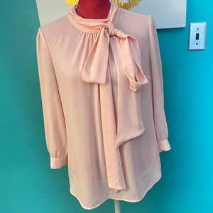 BABY PINK TIE BLOUSE 💕